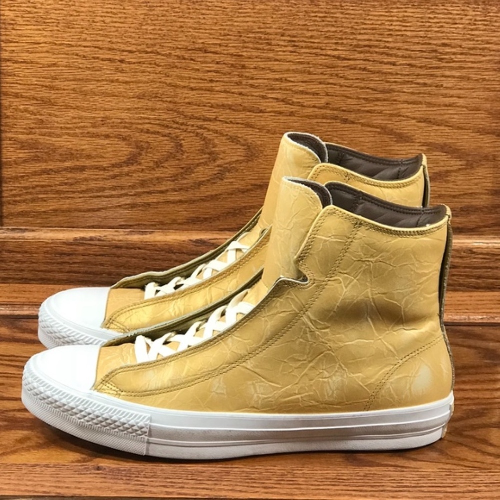 Converse CTAS Alpha Hi Aged‎ Gold White Shoes